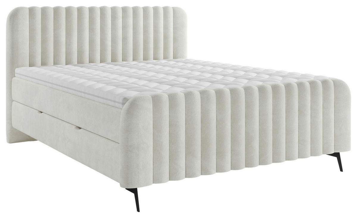 BOXSÄNG LIAM K - beige/svart, Modern, metall/trämaterial (140/200cm) - MID.YOU