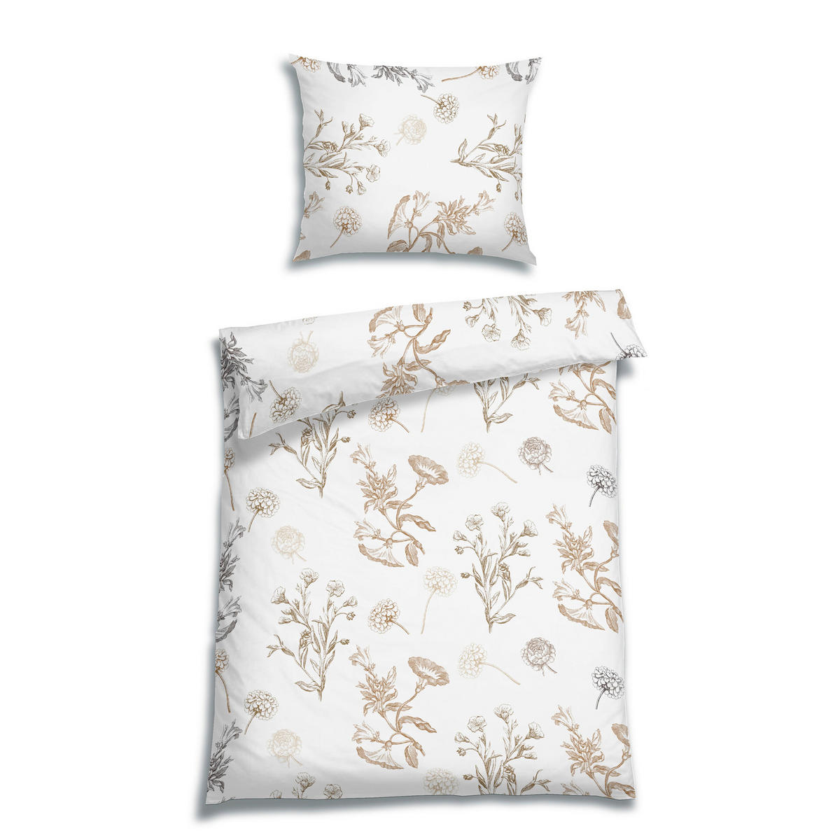 BETTWÄSCHE Renforcé 140/200 cm  - Weiß, Basics, Textil (140/200cm) - Florella