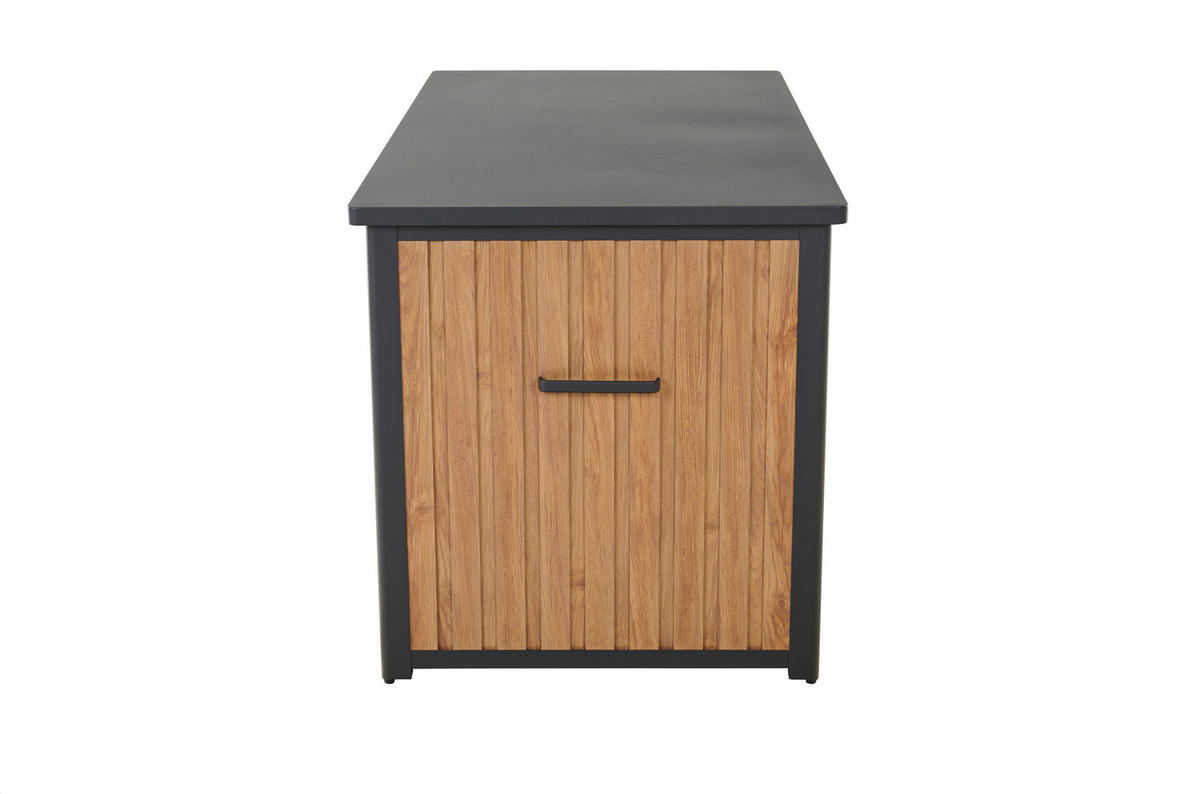 KISSENBOX 59/75/135 cm  - Braun, MODERN, Metall (59/75/135cm) - Siena Garden