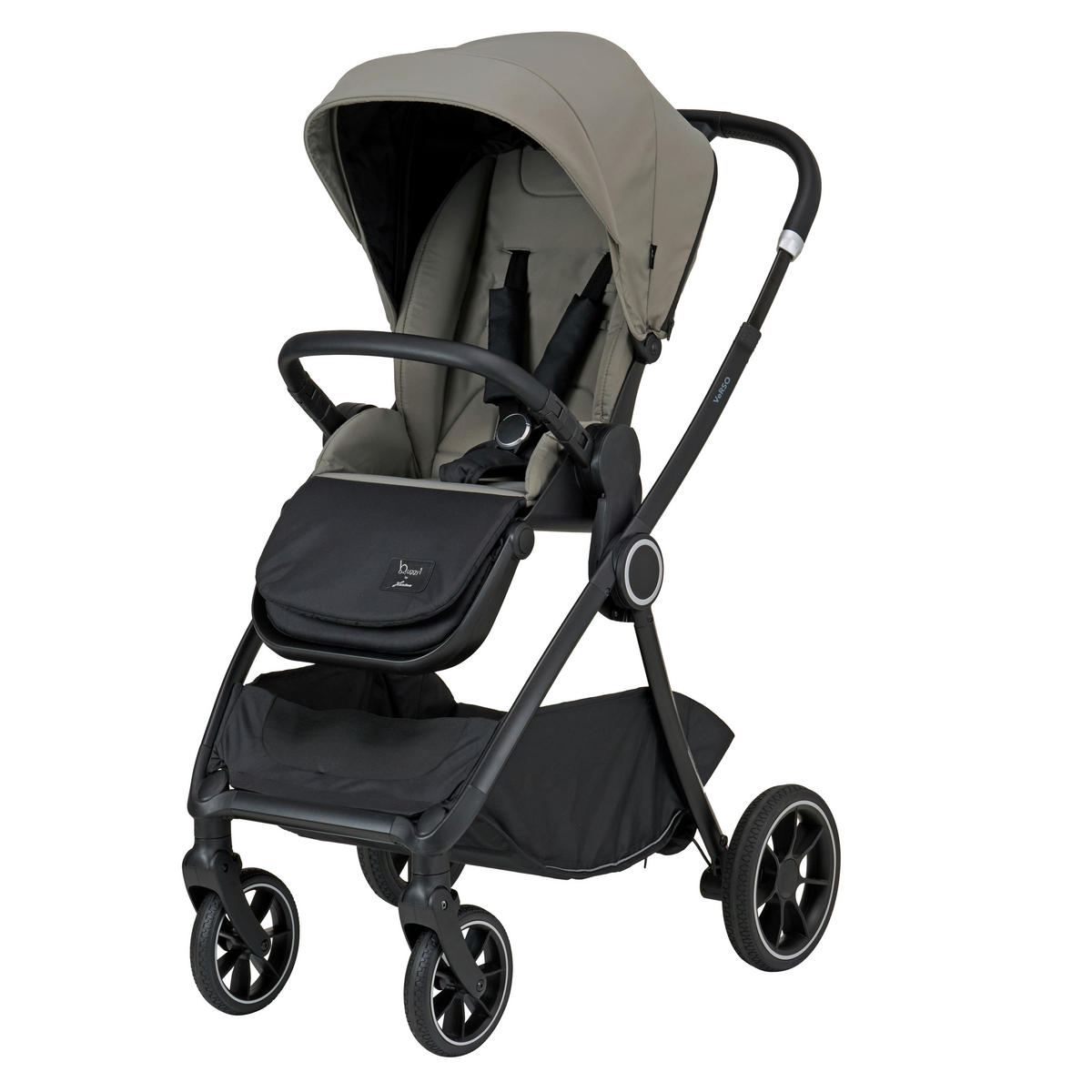 KOMBIKINDERWAGEN Verso Plus  - Schwarz/Olivgrün, Basics, Textil (86/62,5/108cm) - Hartan