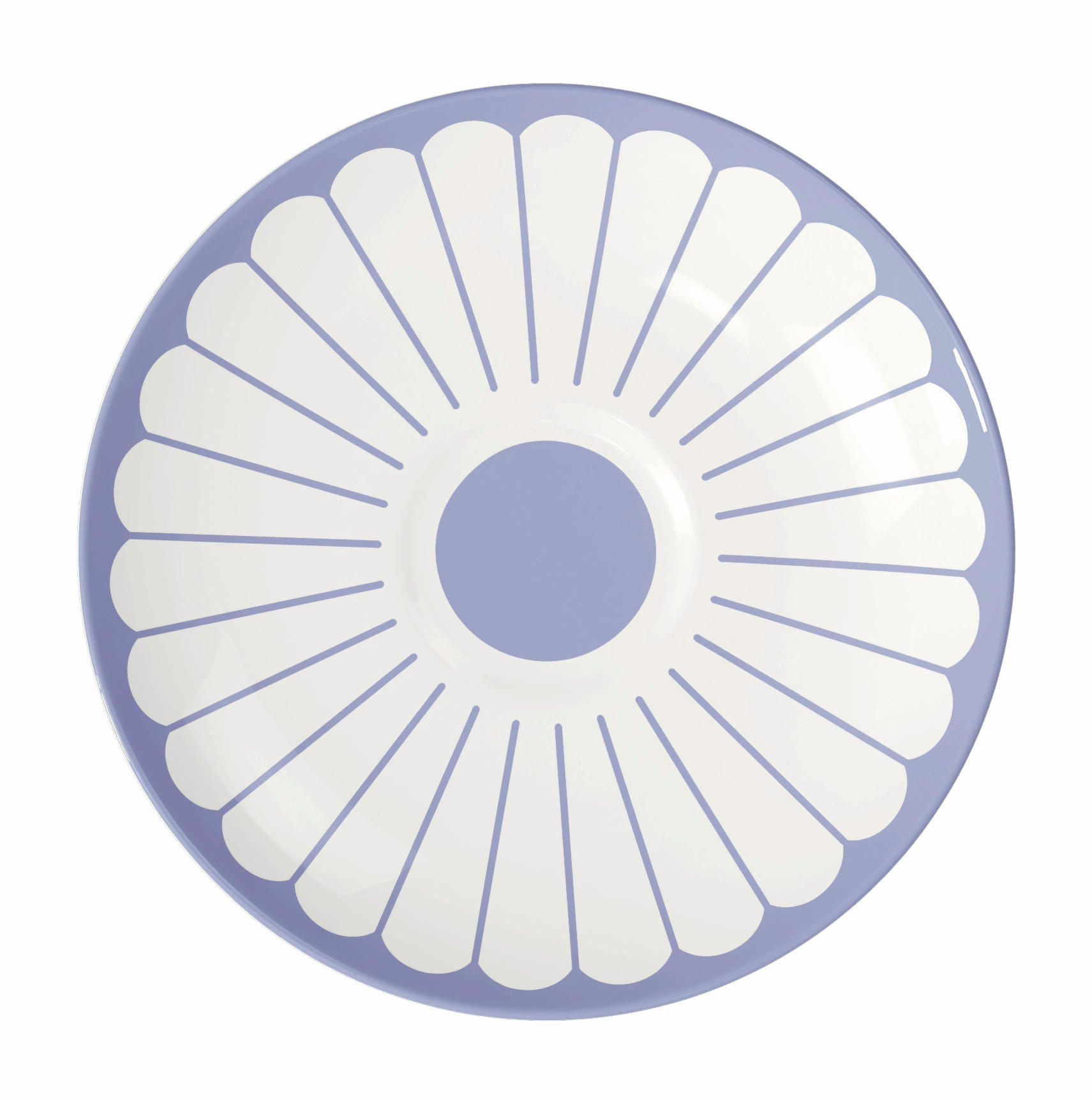 UNTERTASSE Fleur Bleu  - Weiß/Hellblau, Design, Keramik (15,5/8,6cm) - Villeroy & Boch