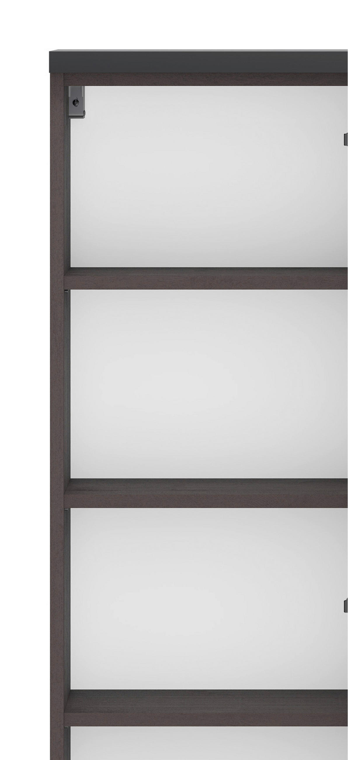 MIDISCHRANK 40/130/35 cm  - Silberfarben/Graphitfarben, Modern, Holzwerkstoff/Kunststoff (40/130/35cm) - Held