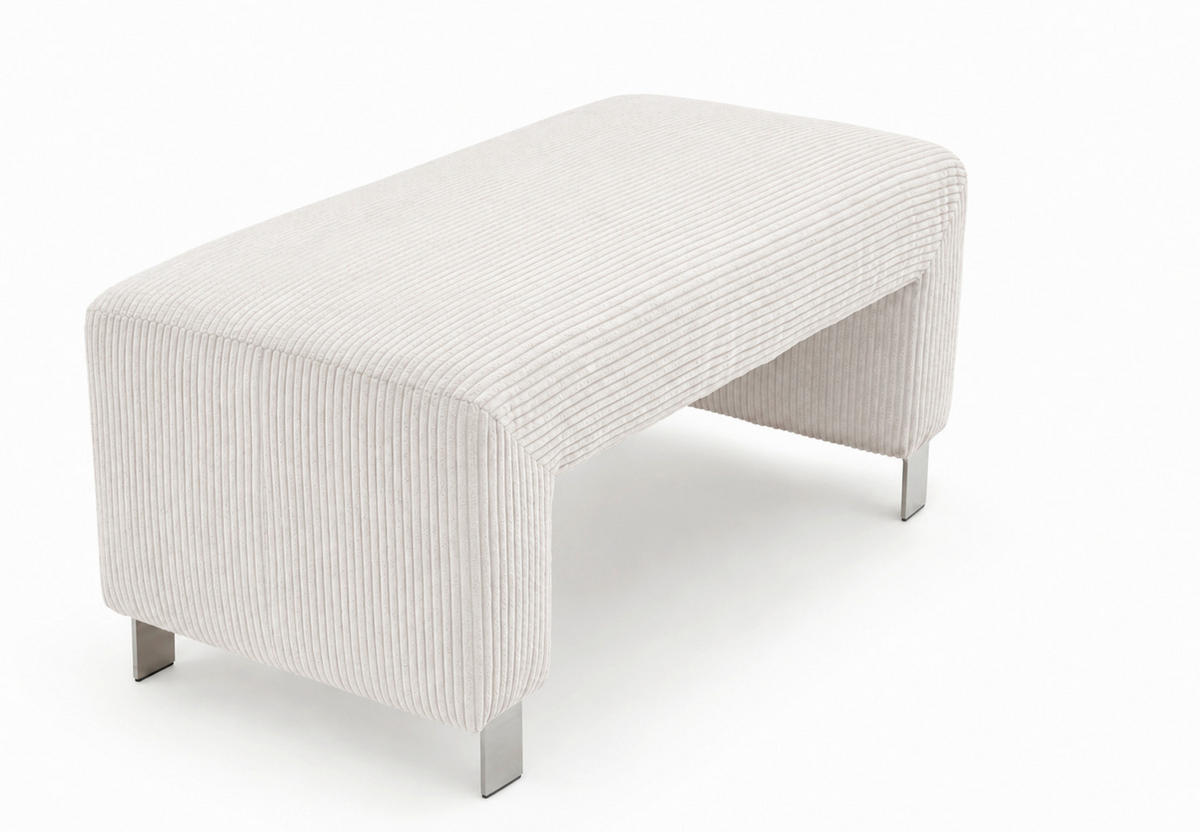 KLUPA  bež  drvo, tekstil, drvni materijal      - srebrne boje/bež, Moderno, drvni materijal/drvo (101/50/53cm) - Livetastic