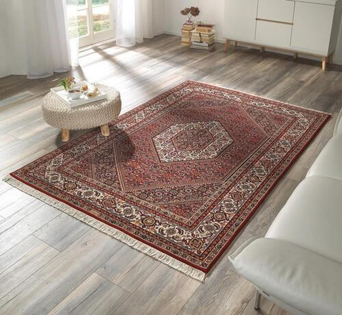 ORIENTÁLNY KOBEREC, 80/300 cm, krémová, červená - krémová/červená, Lifestyle, textil (80/300cm) - Cazaris