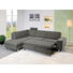 WOHNLANDSCHAFT Webstoff - Chromfarben/Braun, Design, Textil/Metall (198/275cm) - Venda