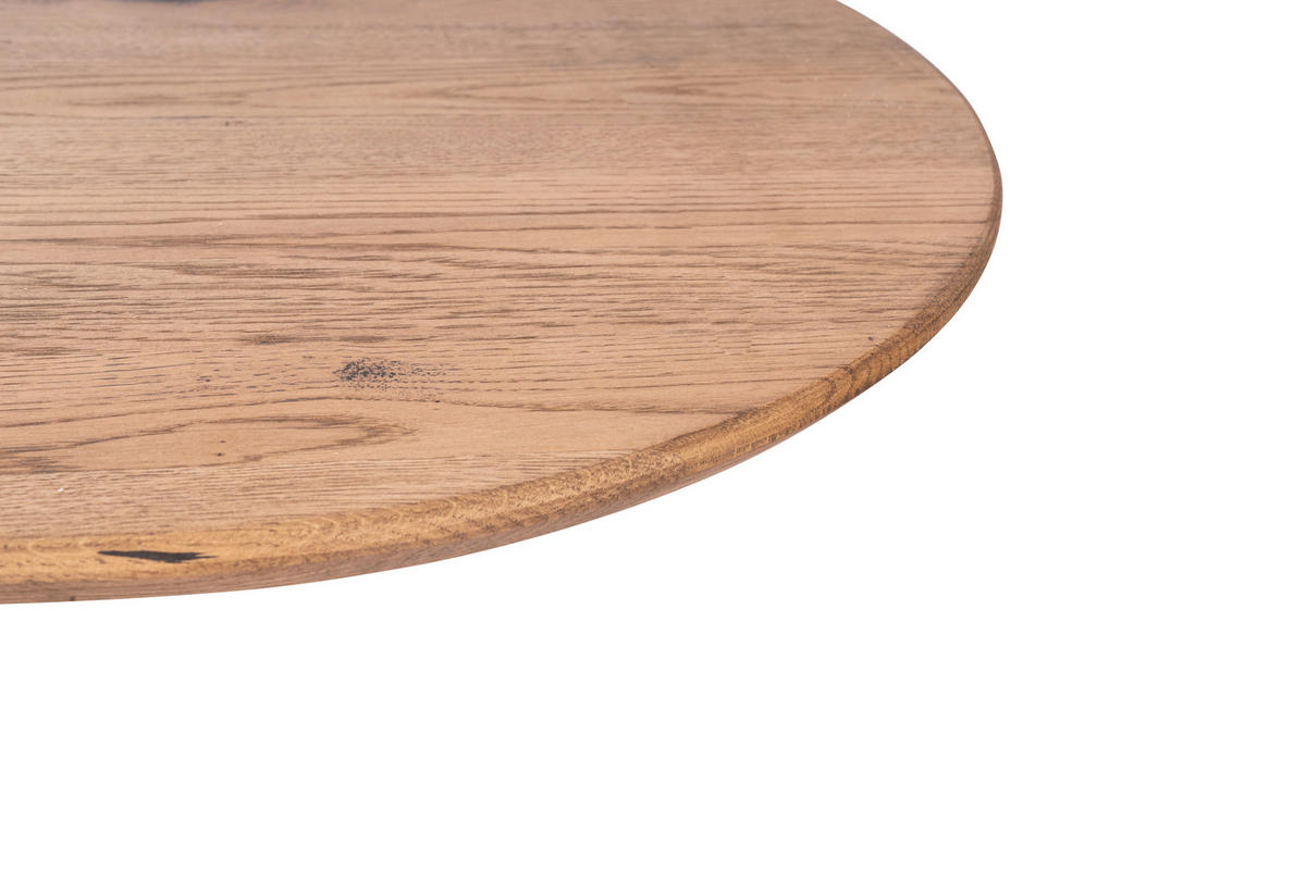 COUCHTISCH in Holz 120/70/40 cm  - Eichefarben/Schwarz, Design, Holz/Metall (120/70/40cm) - Novel