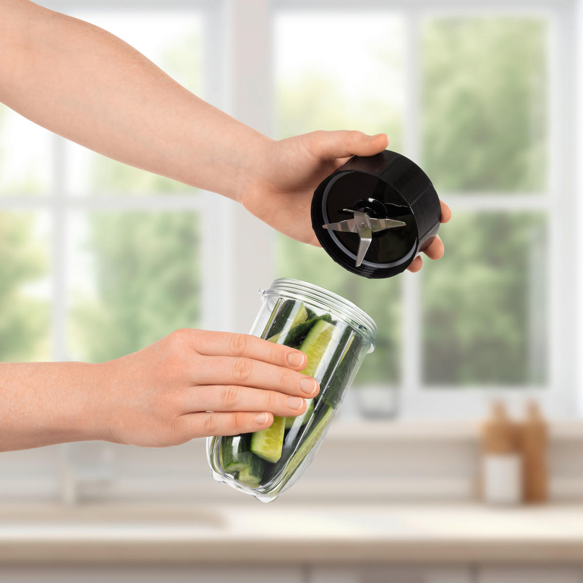 Shake-Mixer GOURMETmaxx  - Silberfarben/Schwarz, Basics, Kunststoff/Metall (11,5/32,0/11,5cm)