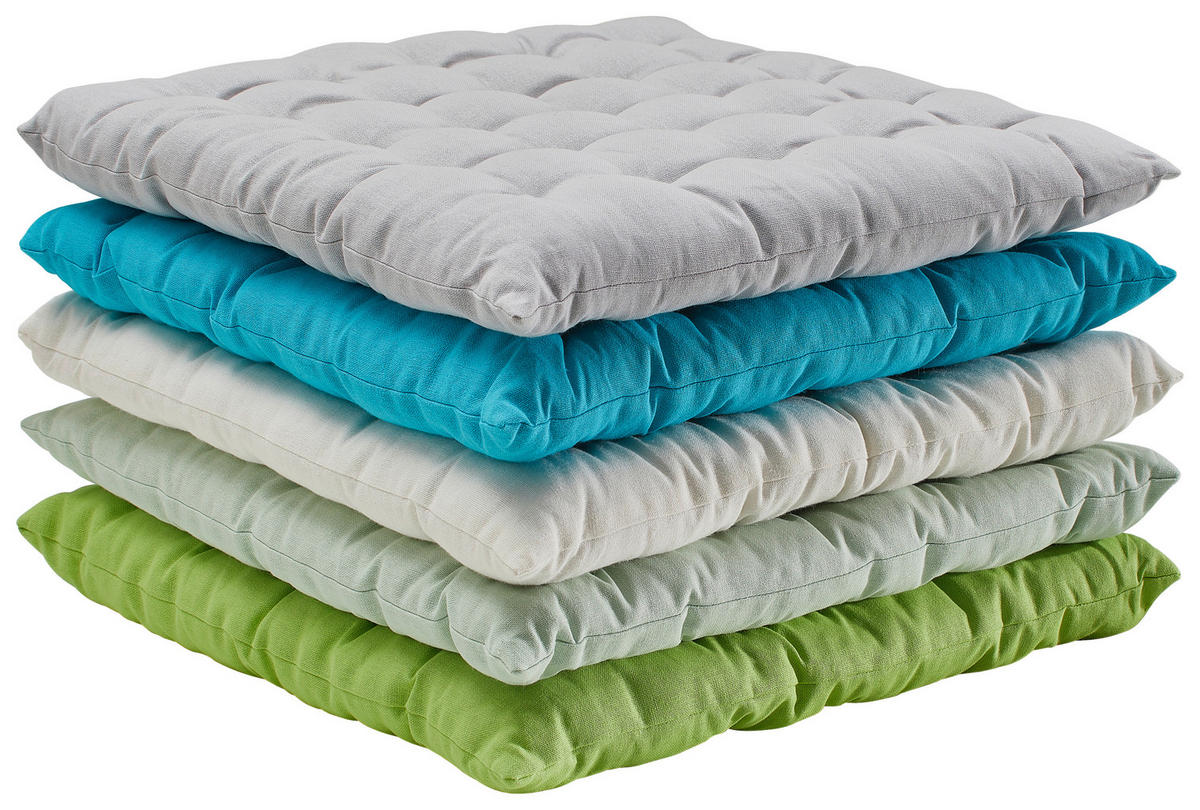 SITZKISSEN 40/40 cm  - Blau, Design, Textil (40/40cm) - Boxxx