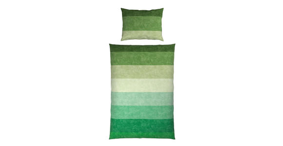 BETTWÄSCHE Satin 140/200 cm  - Grün, KONVENTIONELL, Textil (140/200cm) - Novel
