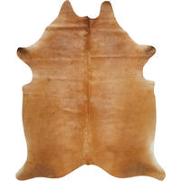 HOVĚZÍ KOŽEŠINA, 160/250 cm, hnědá - hnědá, Basics, kožešina/kůže (160/250cm) - Linea Natura