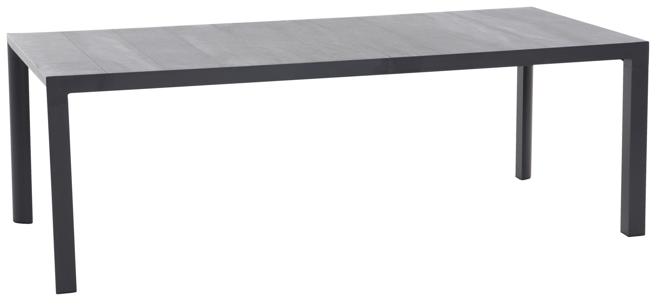GARTENTISCH Metall, Keramik Anthrazit, Graubraun rechteckig  - Anthrazit/Graubraun, Basics, Keramik/Metall (220/100/74cm) - Siena Garden