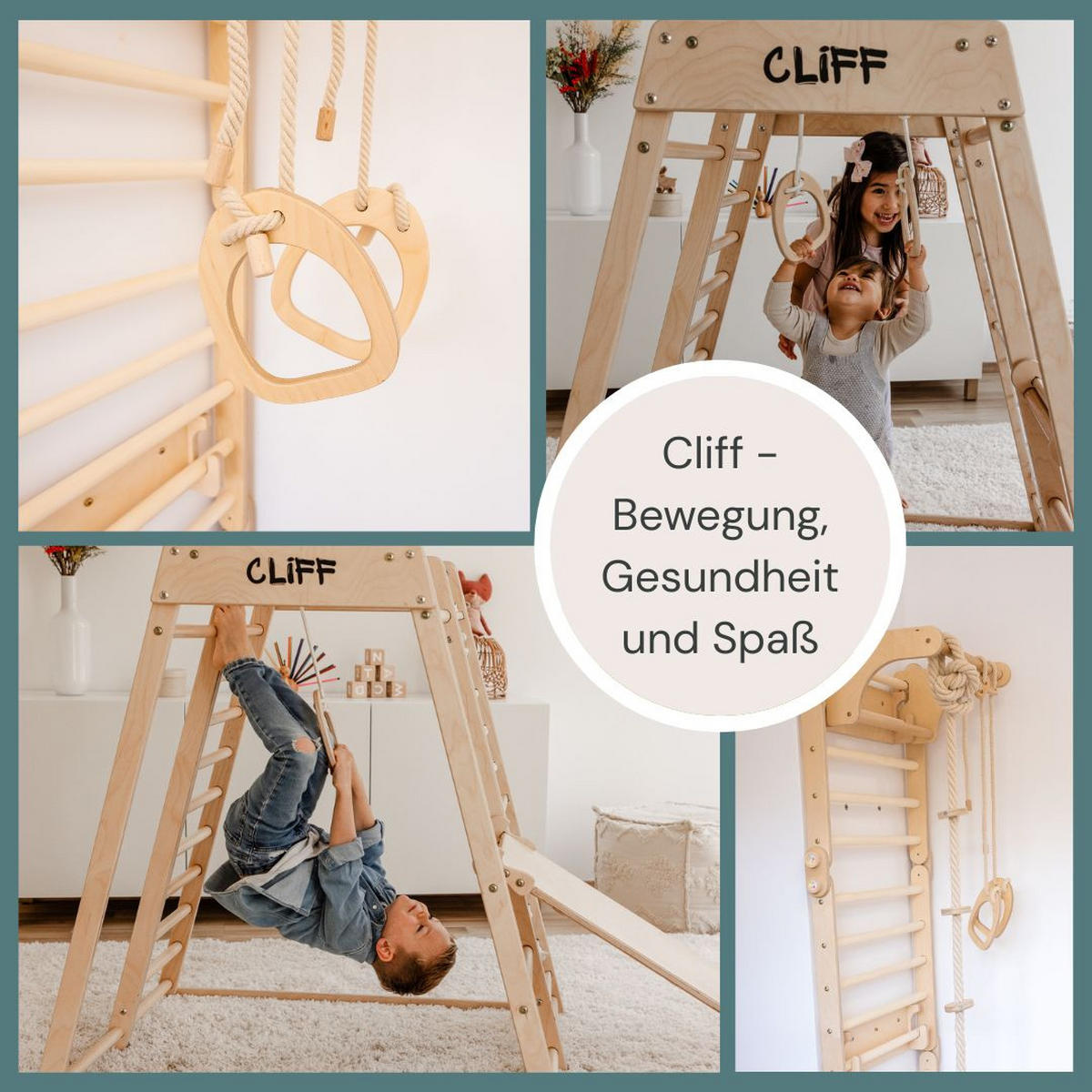 KLETTERGERÜST ZUBEHÖR  - Birkefarben, Basics, Holz (15/17cm) - CLIFF