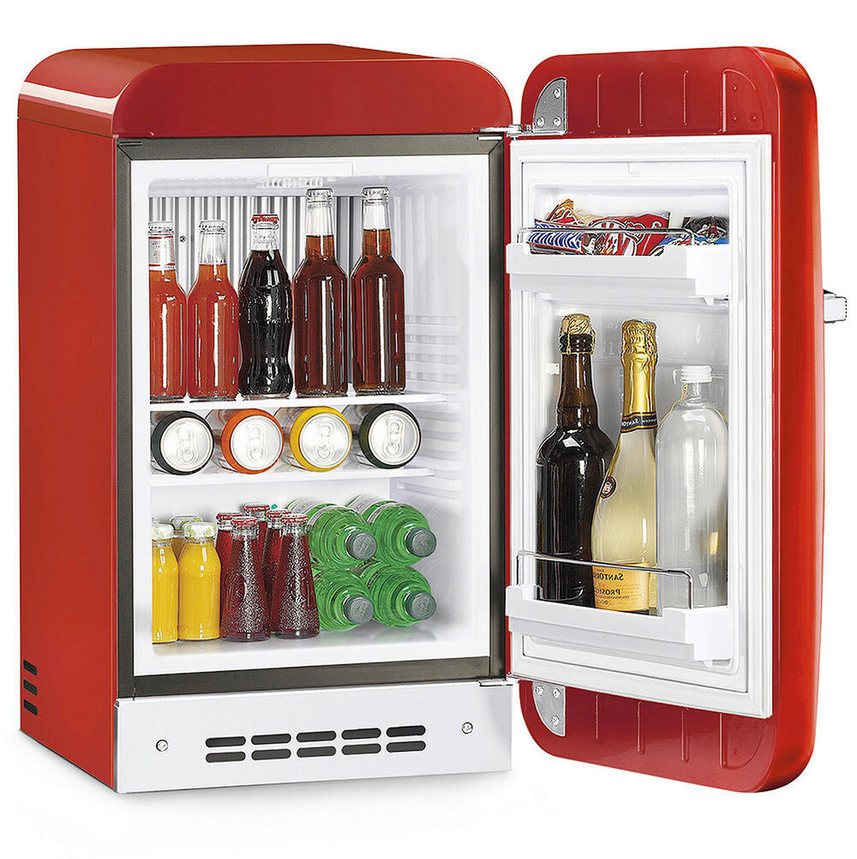 MINIKÜHLSCHRANK - Rot, Trend, Metall (40.4/72.5/57cm) - SMEG