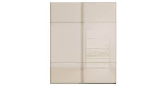 SCHWEBETÜRENSCHRANK  in Champagner  - Champagner, KONVENTIONELL, Glas/Holzwerkstoff (181/223/67cm) - Novel