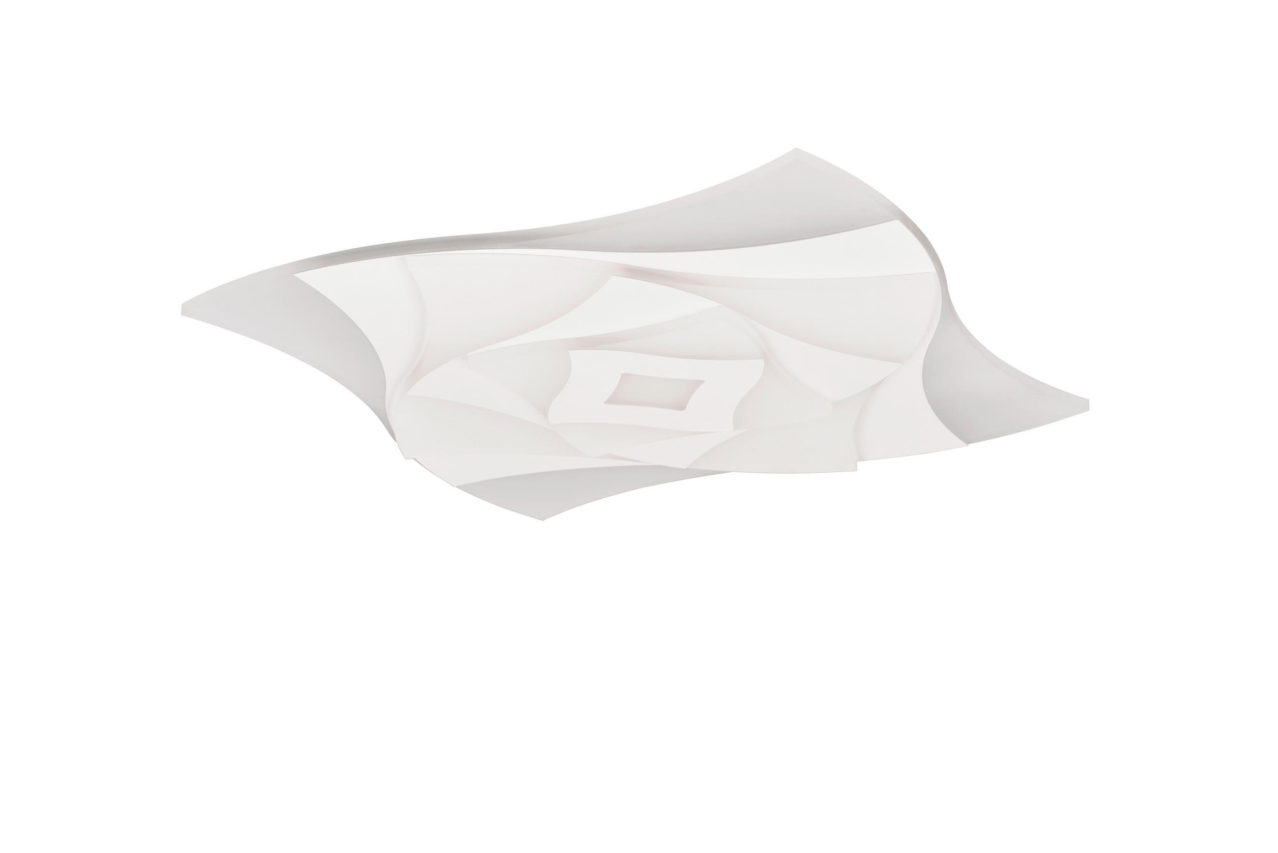 LED-DECKENLEUCHTE Akita 48/48/5,5 cm   - Weiß, Design, Kunststoff/Metall (48/48/5,5cm) - Trio Leuchten