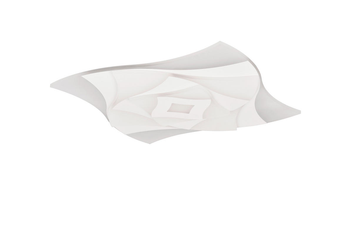 LED-DECKENLEUCHTE Akita 48/48/5,5 cm   - Weiß, Design, Kunststoff/Metall (48/48/5,5cm) - Trio Leuchten