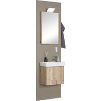 BADEZIMMER  in 64 cm  - Fichtefarben/Braun, KONVENTIONELL, Glas/Keramik (64cm) - Moderano