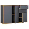 KOMMODE 110/74/33 cm  in Anthrazit, Honigeiche  - Honigeiche/Anthrazit, Design, Holzwerkstoff/Kunststoff (110/74/33cm) - MID.YOU