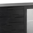 HIGHBOARD Schwarz  95/148/40 cm  - Schwarz, Trend, Glas/Holz (95/148/40cm) - Ambia Home