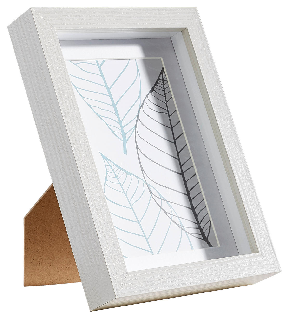 FOTORAHMEN in Weiss  - Weiss, Basics, Glas/Holz (15/20/3cm)