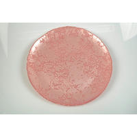 PLATZTELLER Glas  - Pink, Trend, Glas (33cm) - Novel