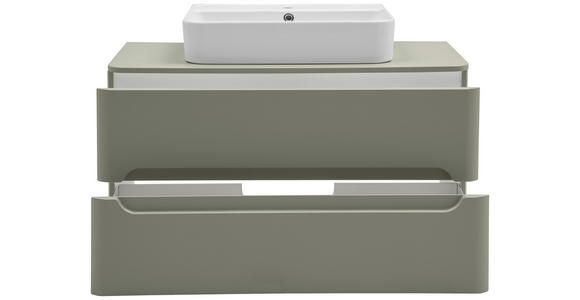 WASCHTISCHKOMBI 101 cm  - Schilfgrün/Weiß, KONVENTIONELL, Keramik/Holzwerkstoff (101cm) - Xora