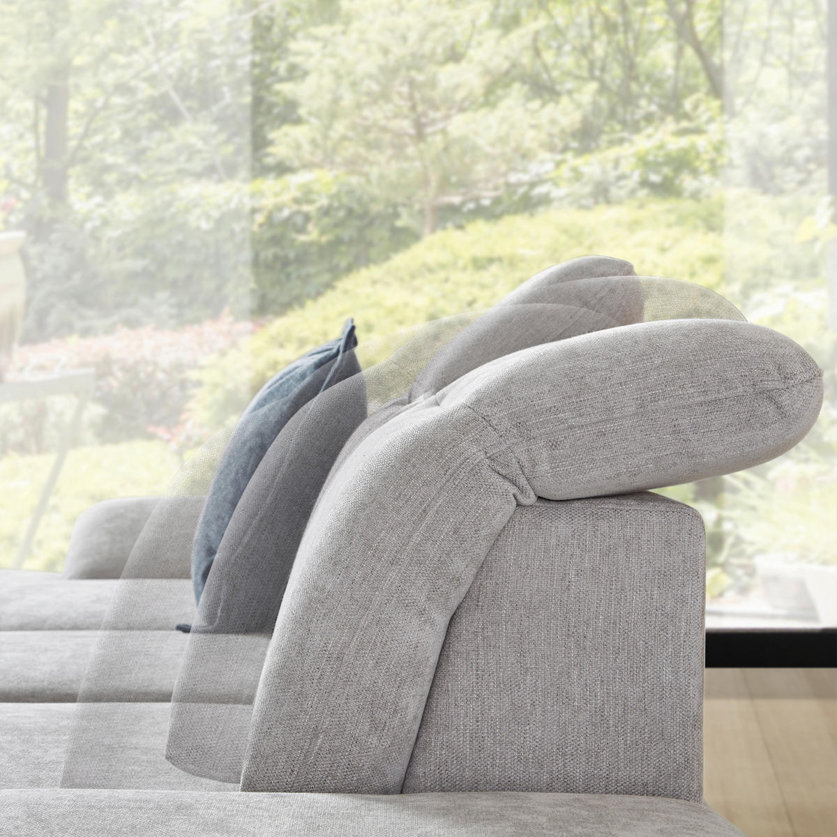 HÖRNSOFFA i velour ljusgrå  - ljusgrå/svart, Design, metall/textil (288/184cm) - Best Price