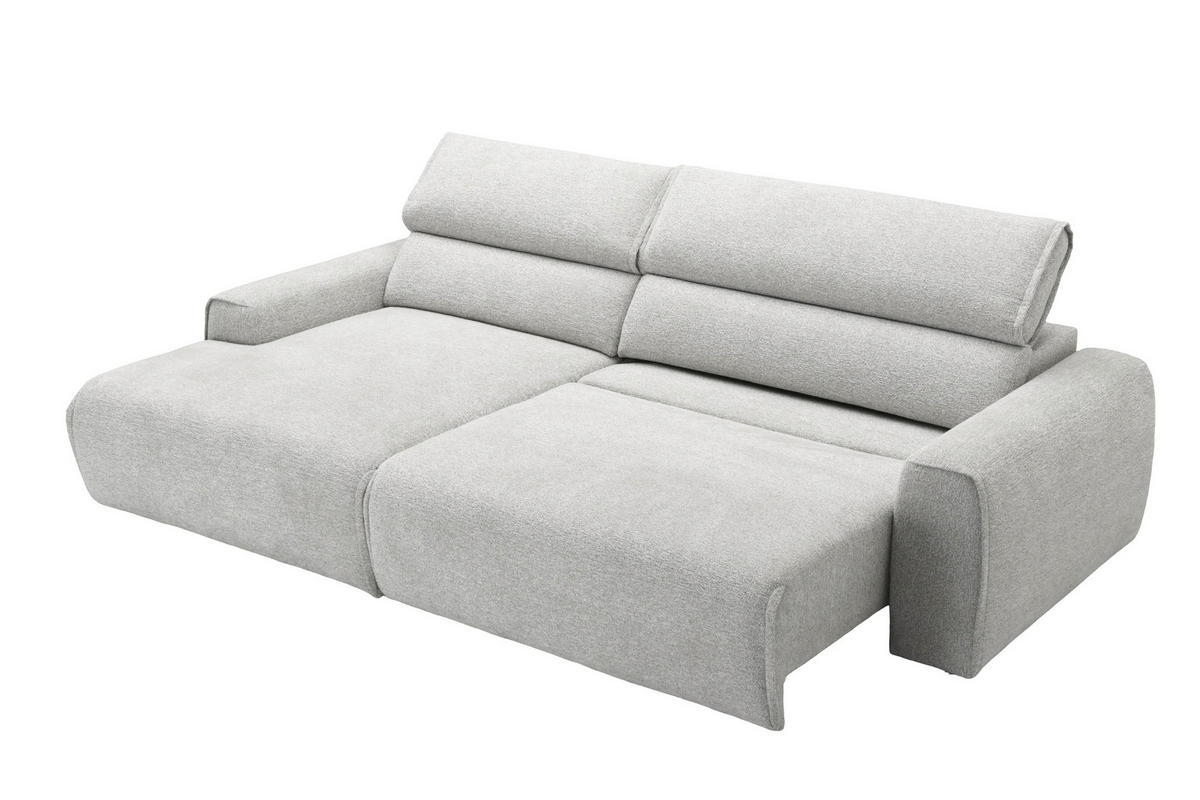 ECKSOFA  Chenille Beige  - Beige/Schwarz, Design, Kunststoff/Textil (160/258cm) - Livetastic