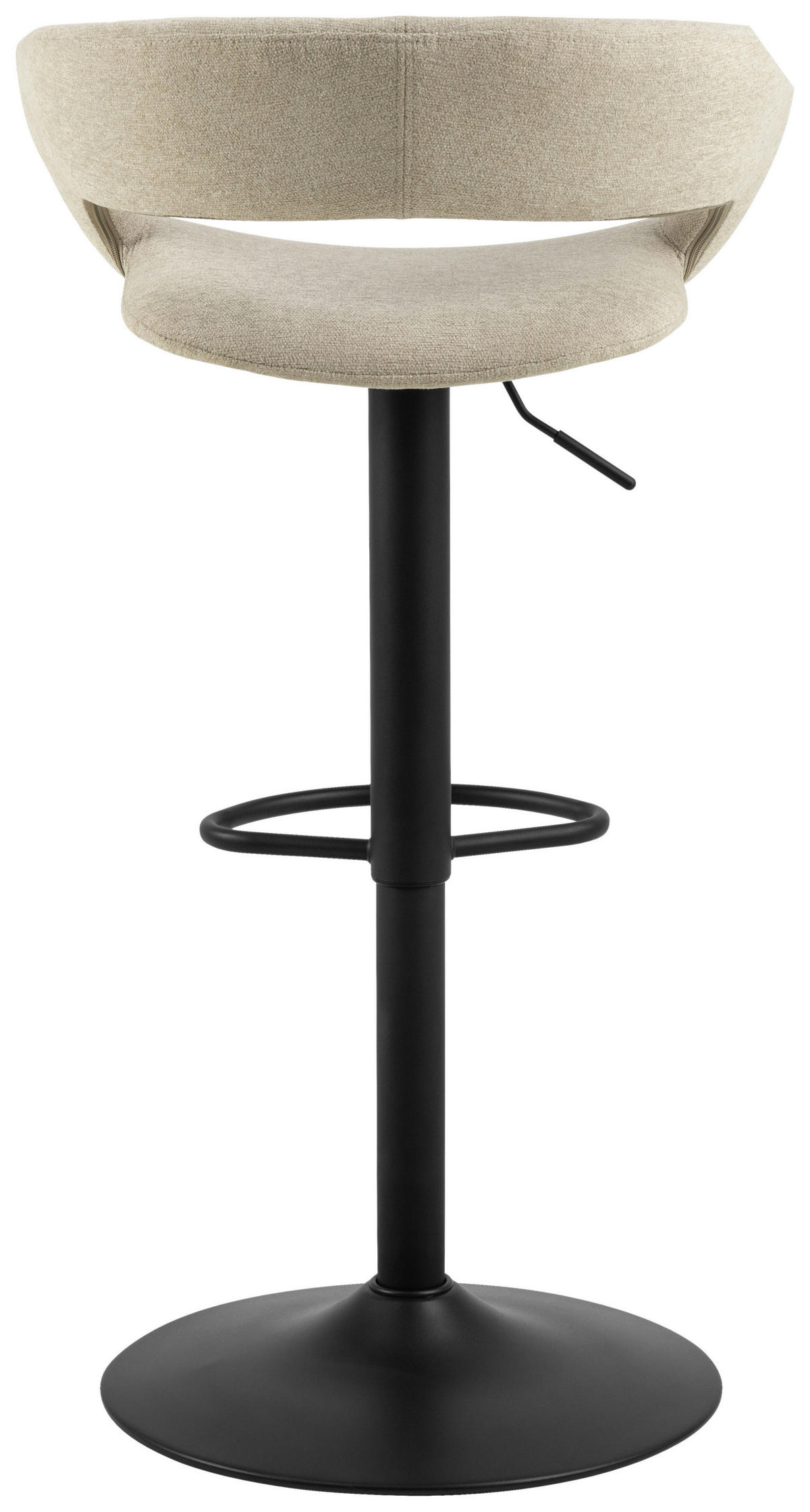 BARHOCKER in Braun  - Schwarz/Braun, Design, Textil/Metall (54/101,5/48,5cm) - MID.YOU