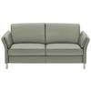 2,5-SITZER in Echtleder Hellgrau  - Hellgrau/Alufarben, Design, Leder/Metall (164/82/99cm) - Dieter Knoll