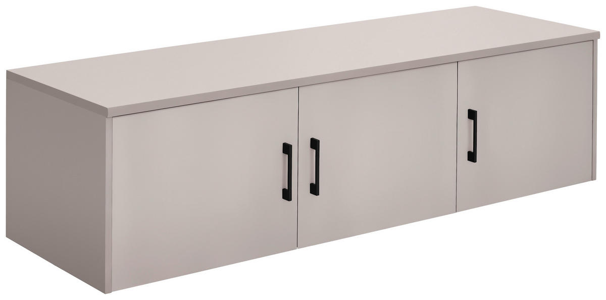 SZEKRÉNYRÁTÉT  - kasmírszínű/fekete, Basics, faalapú anyag/fém (157/43/54cm) - Xora