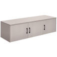 AUFSATZSCHRANK 157/43/54 cm   - Kaschmir/Schwarz, Basics, Holzwerkstoff/Metall (157/43/54cm) - Xora