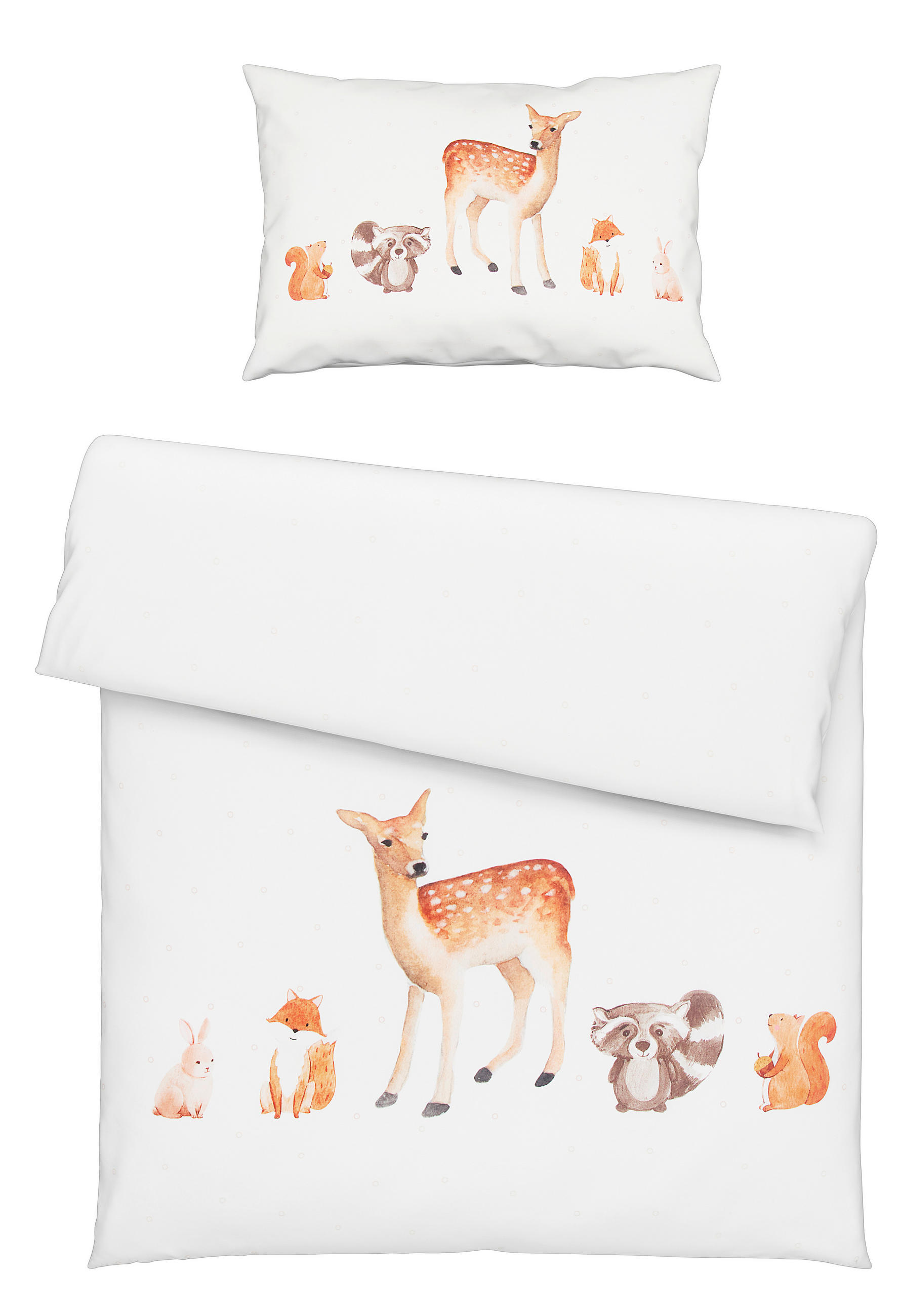 DETSKÁ POSTEĽNÁ BIELIZEŇ 100/135 cm - hnedá/biela, Natur, textil (100/135cm) - Patinio