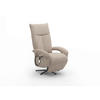SESSEL in Chenille Cappuccino  - Schwarz/Cappuccino, Modern, Textil/Metall (74/112/82cm) - Sit & More