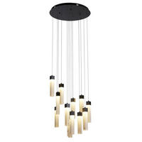 PENDELLEUCHTE Moonbeam 60/300/60 cm  - Messingfarben, Design, Glas/Metall (60/300/60cm)