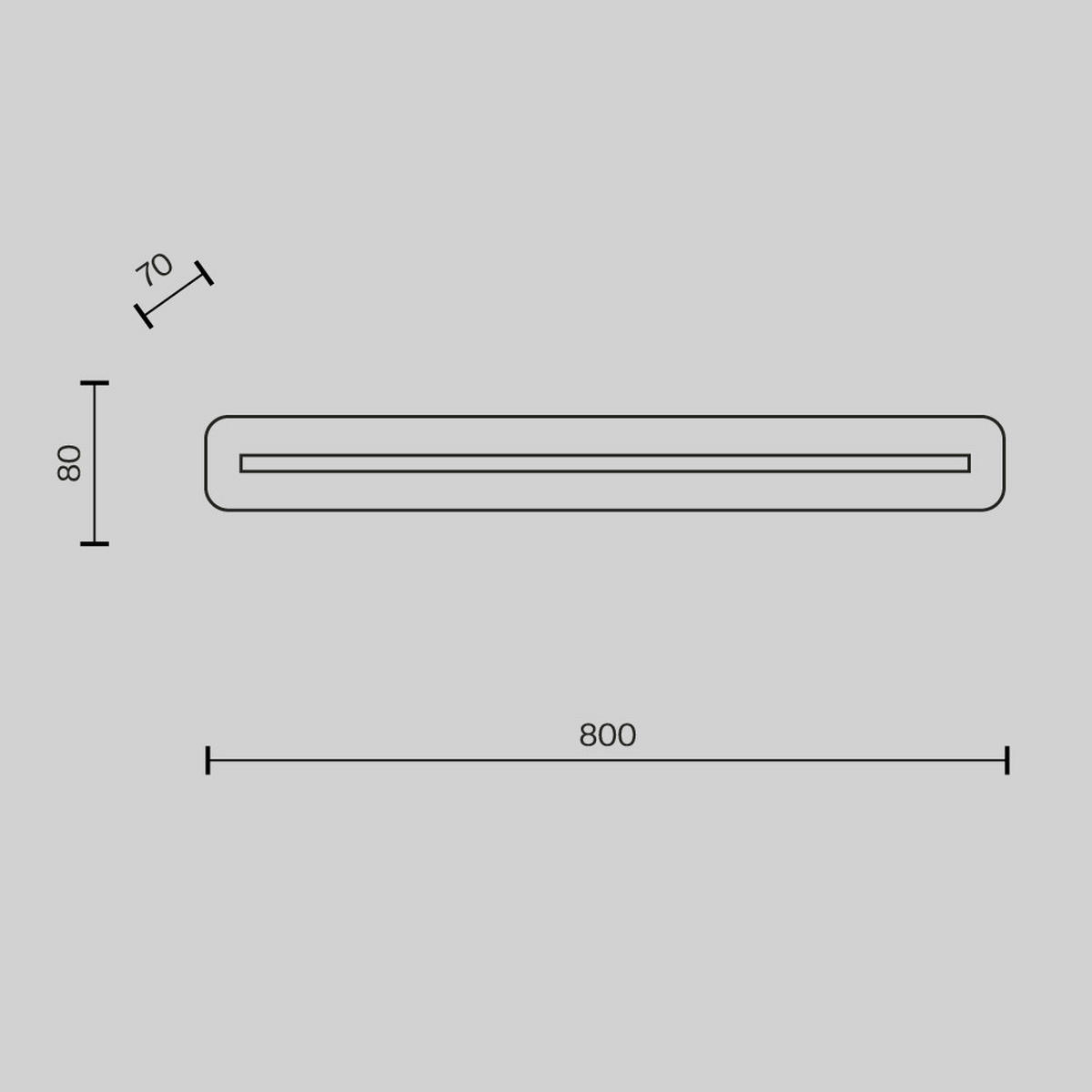WANDLEUCHTE - Messingfarben, Design, Metall (6,6/8/80cm) - MAYTONI