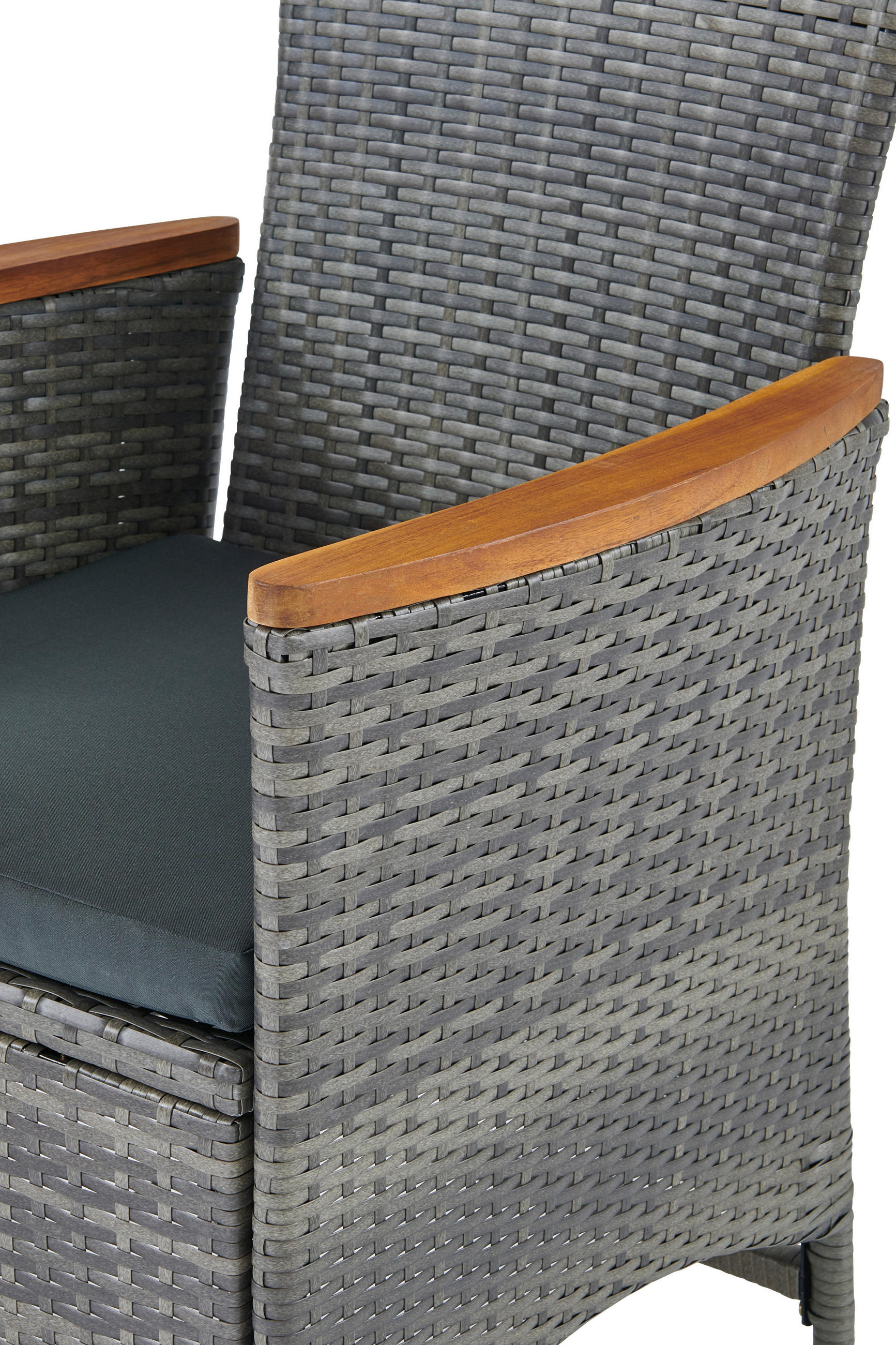 GARTENSET Webstoff Akazie Schichtholz Stahl  - Grau, MODERN, Holz/Kunststoff (150/90/75cm) - Ambia Garden