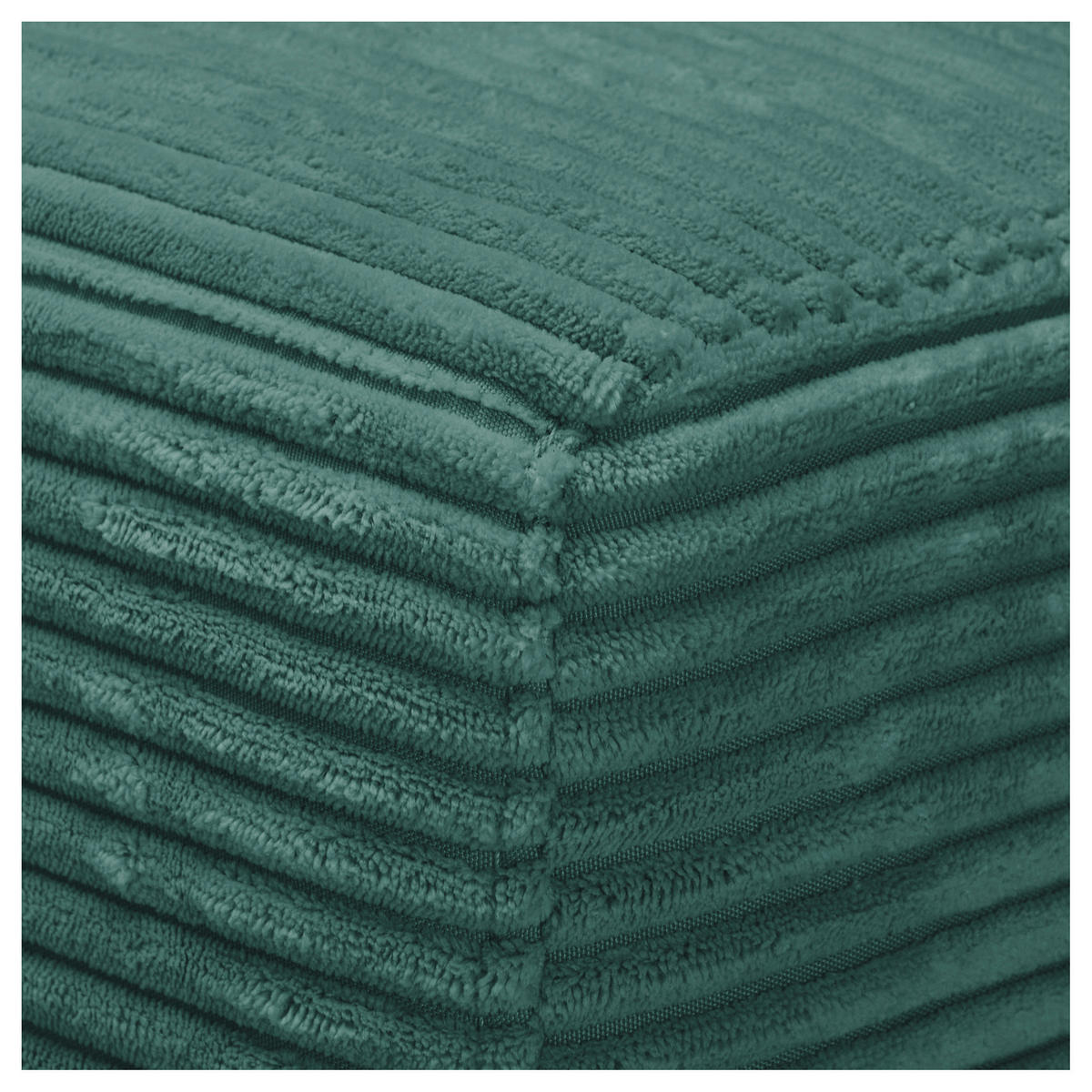 ECKSOFA in Cord Grün  - Schwarz/Grün, Design, Kunststoff/Textil (224/265cm) - Hom`in