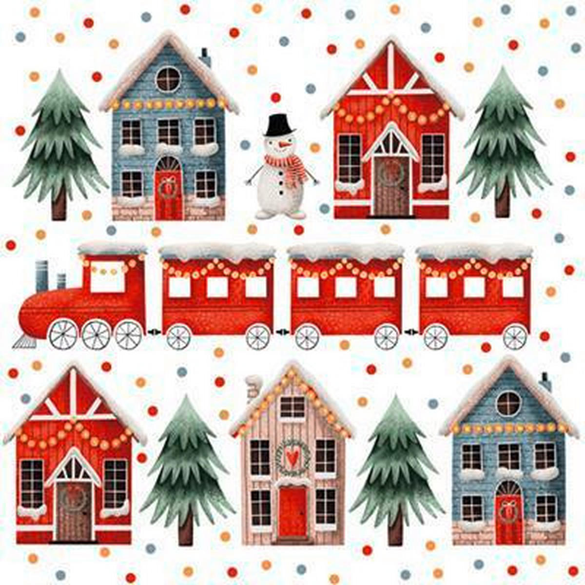 SADA UBROUSKŮ 30 ks - vícebarevná, Lifestyle, papír (40/40cm) - X-Mas