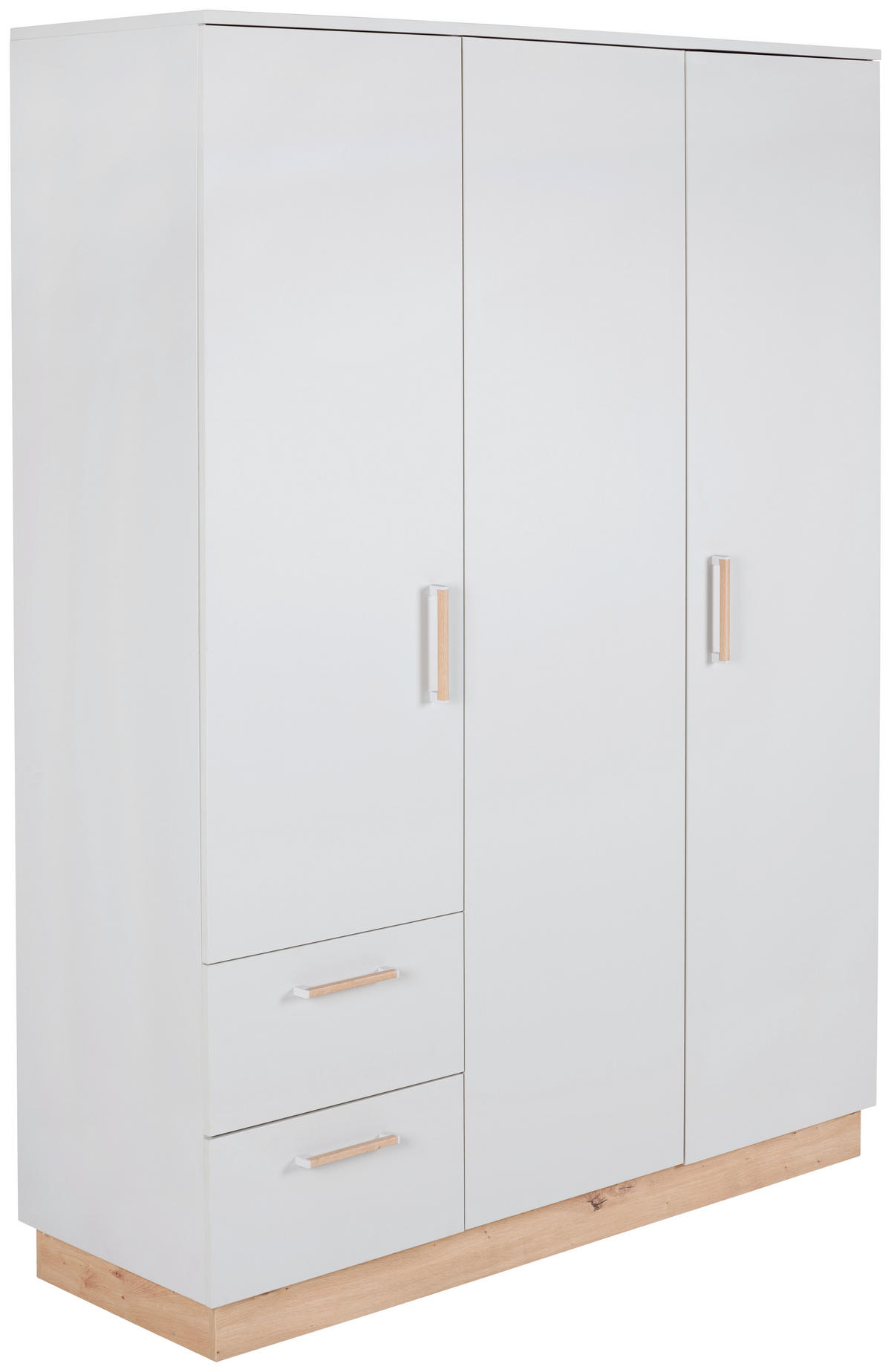 ORMAR ZA DJEČJU ODJEĆU  Leo  - siva/boje hrasta, Trend, drvni materijal/plastika (147/196/51cm) - Jimmylee