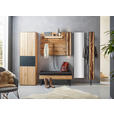 GARDEROBENSCHRANK  in 60/196/39 cm  - Eichefarben/Anthrazit, Natur, Holz/Metall (60/196/39cm) - Valnatura
