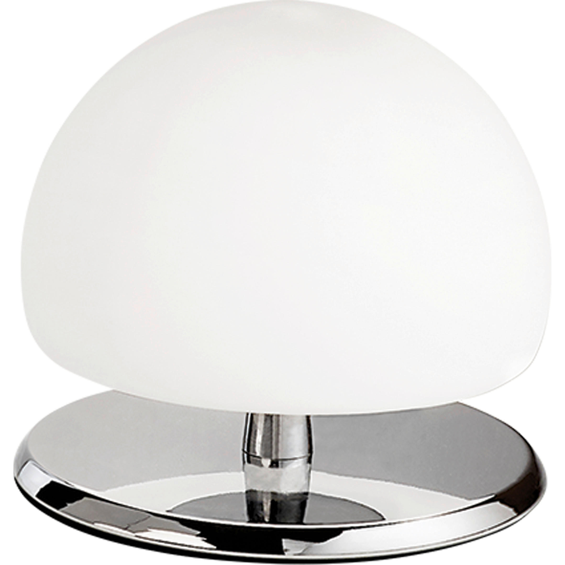 LED-TISCHLEUCHTE MORGANA 15/13 cm   - Chromfarben/Weiß, Basics, Glas/Metall (15/13cm) - Fabas Luce