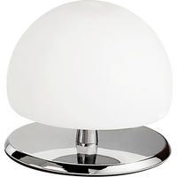 LED-TISCHLEUCHTE MORGANA 15/13 cm   - Chromfarben/Weiß, Basics, Glas/Metall (15/13cm) - Fabas Luce