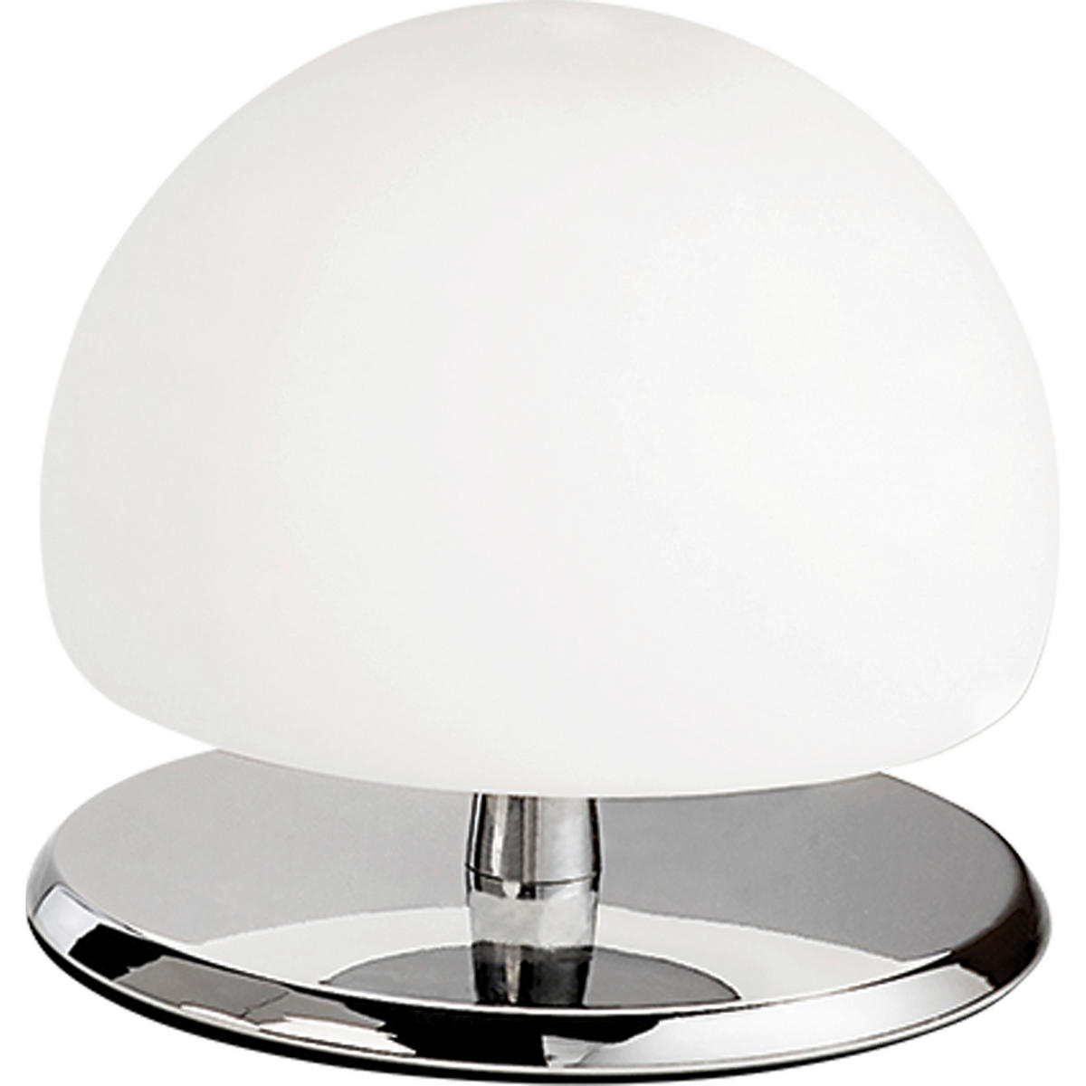 LED-TISCHLEUCHTE MORGANA 15/13 cm   - Chromfarben/Weiß, Basics, Glas/Metall (15/13cm) - Fabas Luce