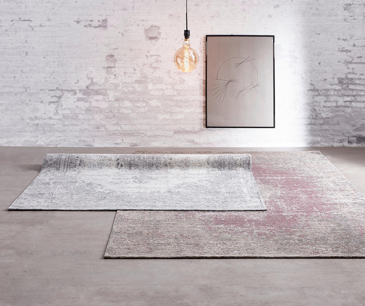 VINTAGE-TEPPICH 68/135 cm Silberfarben  - Silberfarben, Design, Textil (68/135cm) - Novel