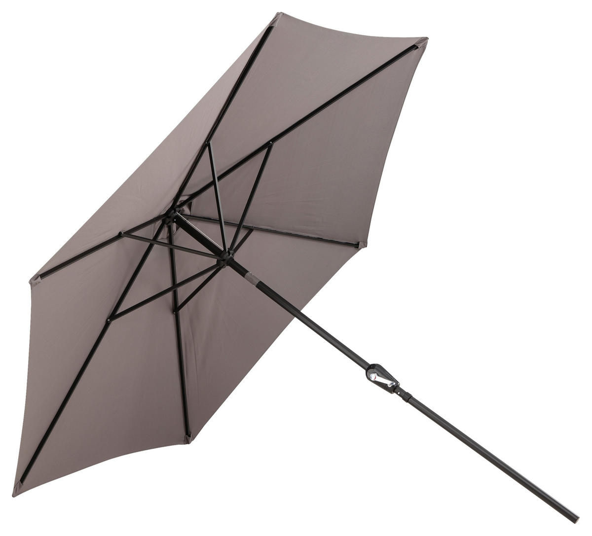 SONNENSCHIRM 300 cm  - Grau, KONVENTIONELL, Textil/Metall (300/300cm) - Gardenson