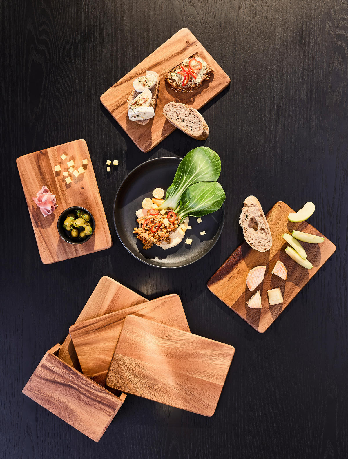 TÁLALÓDESZKA - akáciaszínű, Natur, fa - Homeware Profession.