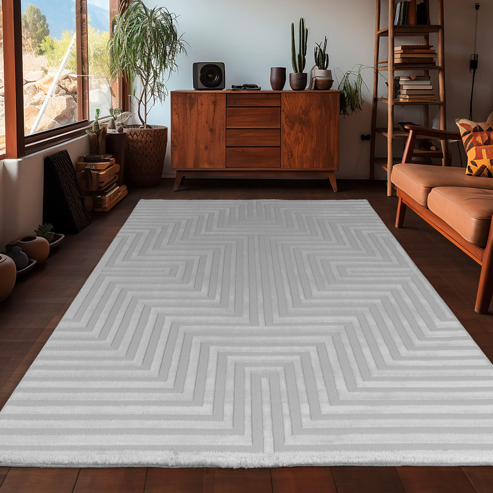 WEBTEPPICH 280/370 cm Sahara Silberfarben  - Silberfarben, Design, Textil (280/370cm) - Novel