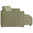 ECKSOFA Olivgrün Webstoff Zierkissen, Rückenkissen, Rücken echt  - Schwarz/Olivgrün, MODERN, Kunststoff/Textil (153/350cm) - Xora