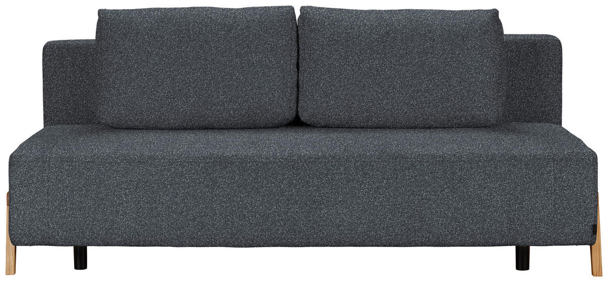SCHLAFSOFA in Textil Anthrazit  - Anthrazit/Naturfarben, Design, Holz/Textil (211/88/102cm) - Niels Andersson